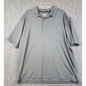 Ben Hogan Performance Polo Shirt Mens 3XL Grey Short Sleeve Micro Ribbed Golf